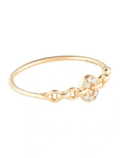 Pre-owned Ring 14k Diamond Linked  In Multi