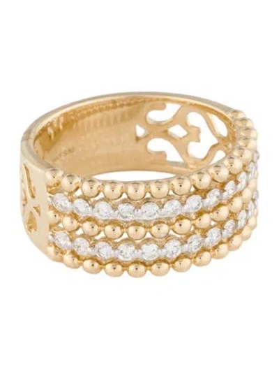 Pre-owned Ring 14k Diamond Multi Row Band