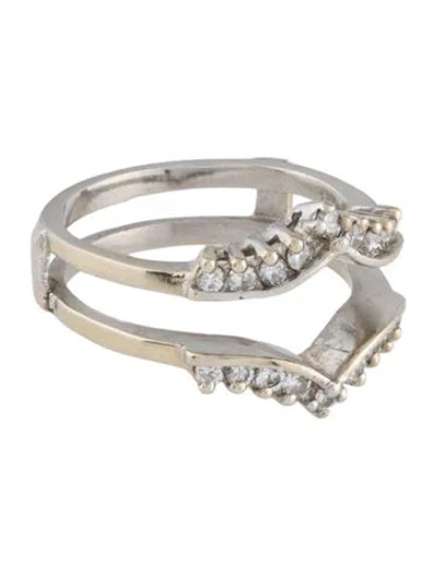 Pre-owned Ring 14k Diamond Nesting Wedding  In Multi