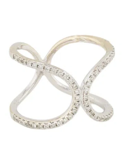 Pre-owned Ring 14k Diamond Open Band  In Multi