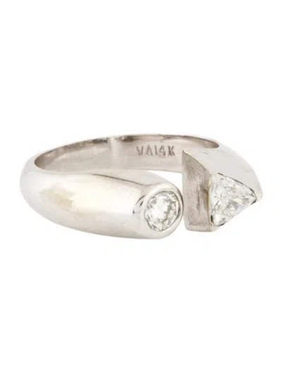 Pre-owned Ring 14k Diamond Open Cocktail  In Multi