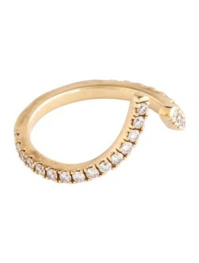Pre-owned Ring 14k Diamond Open  In Multicolor