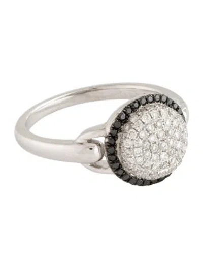 Pre-owned Ring 14k Diamond Pave Cocktail  In Multicolor