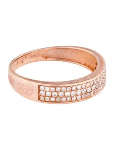 Pre-owned Ring 14k Diamond Pave  In Multi