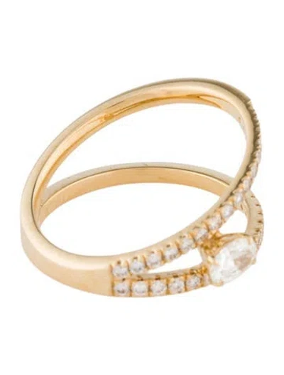 Pre-owned Ring 14k Diamond  In Multi