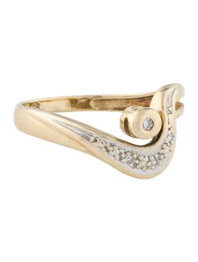 Pre-owned Ring 14k Diamond  In Multi