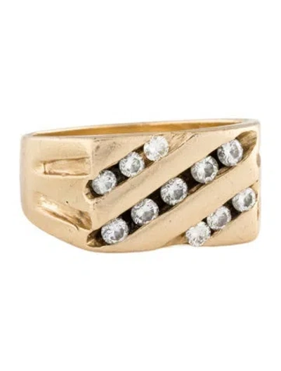 Pre-owned Ring 14k Diamond  In Multi