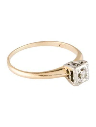 Pre-owned Ring 14k Diamond  In Multi