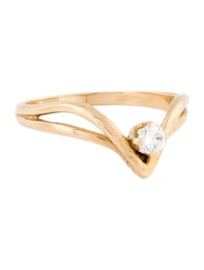 Pre-owned Ring 14k Diamond  In Multi