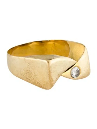 Pre-owned Ring 14k Diamond  In Multi