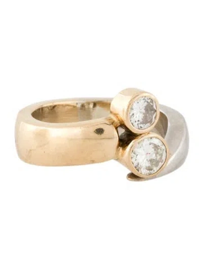 Pre-owned Ring 14k Diamond  In Multi