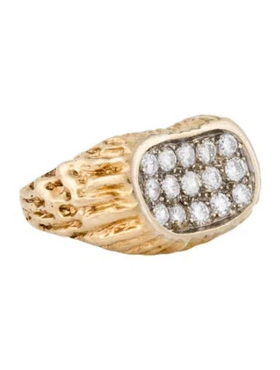 Pre-owned Ring 14k Diamond  In Multi