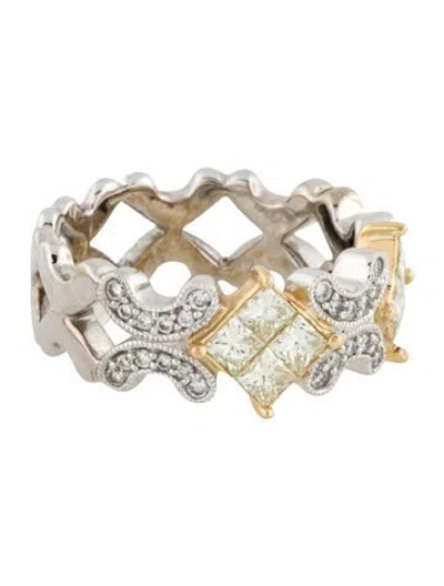 Pre-owned Ring 14k Diamond  In Multicolor