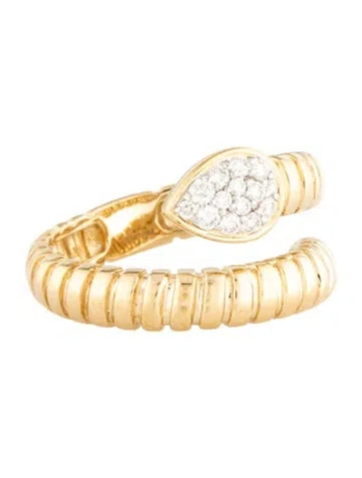Pre-owned Ring 14k Diamond Snake Band  In Multicolor