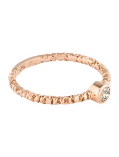 Pre-owned Ring 14k Diamond Solitaire Cocktail  In Multi