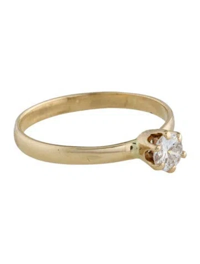 Pre-owned Ring 14k Diamond Solitaire Engaement  In Multi