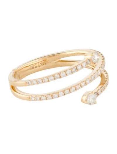 Pre-owned Ring 14k Diamond Spiral Cocktail  In Multi
