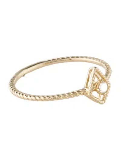 Pre-owned Ring 14k Diamond Stackable Cocktail  In Multi