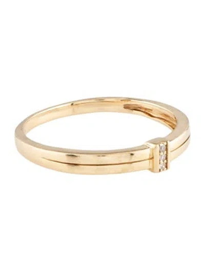 Pre-owned Ring 14k Diamond Stacking Band In Multi