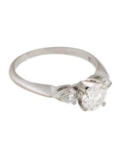 Pre-owned Ring 14k Diamond Three-stone Cocktail  In Multi