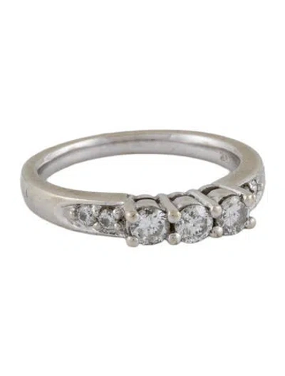 Pre-owned Ring 14k Diamond Three-stone Engagement  In Multi