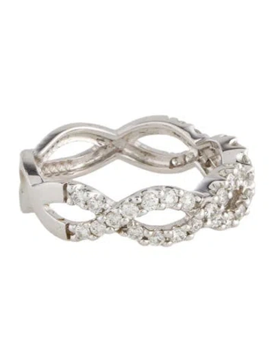 Pre-owned Ring 14k Diamond Twist Band In Multi