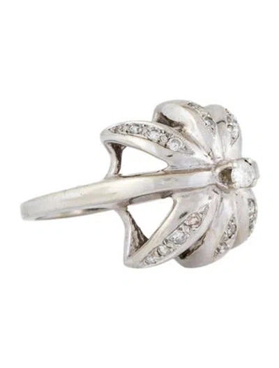 Pre-owned Ring 14k Diamond Umbrella Cocktail  In Multi