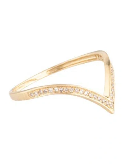 Pre-owned Ring 14k Diamond V-band  In Multicolor