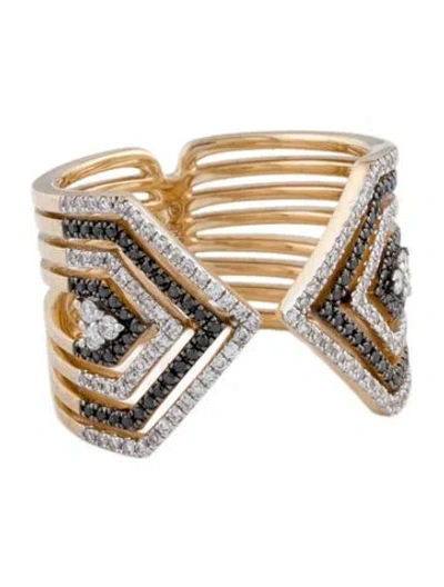 Pre-owned Ring 14k Diamond Vivianne Open Band  In Multi