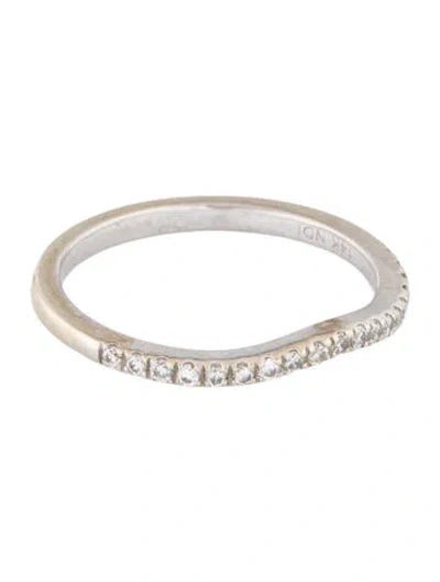 Pre-owned Ring 14k Diamond Wavy Band In Multi