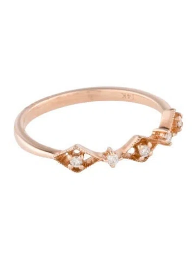 Pre-owned Ring 14k Diamond Wedding Band In Multi