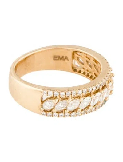 Pre-owned Ring 14k Diamond Wedding Band In Multi