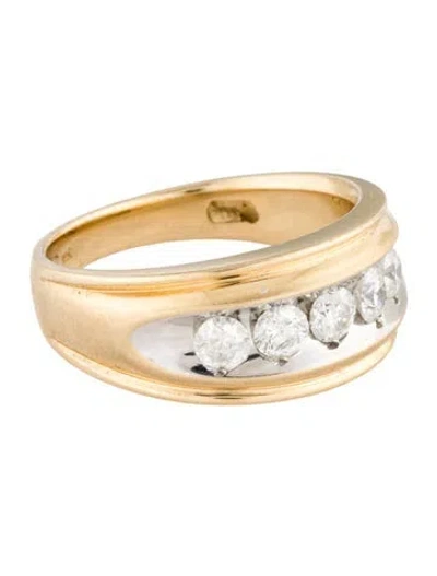 Pre-owned Ring 14k Diamond Wedding Band In Multi