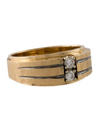 Pre-owned Ring 14k Diamond Wedding Band In Multi