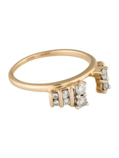 Pre-owned Ring 14k Diamond Wedding  Enhancer In Multi