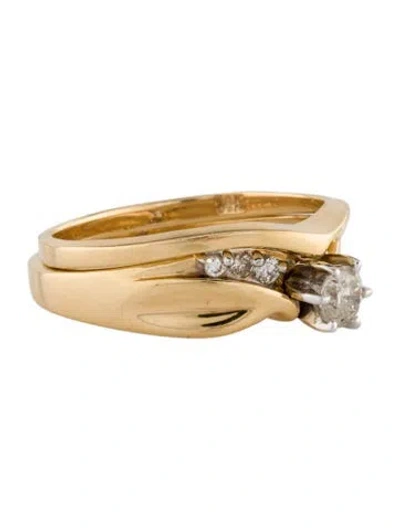 Pre-owned Ring 14k Diamond Wedding  Set In Multi