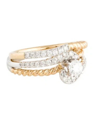 Pre-owned Ring 14k Diamond Wedding  Set In Multi