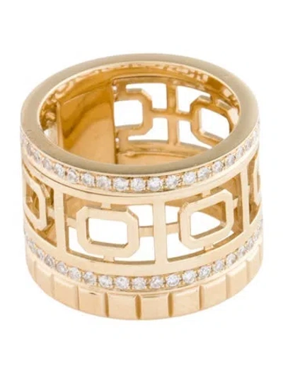 Pre-owned Ring 14k Diamond Wide Band  In Multi