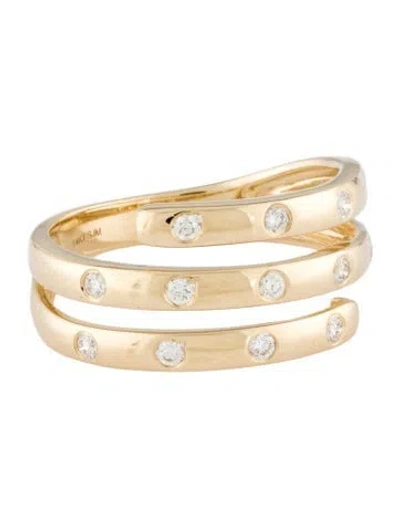 Pre-owned Ring 14k Diamond Wrap  In Multi