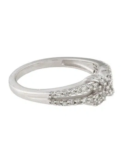 Pre-owned Ring 14k Diamond X Band In Multi