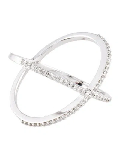 Pre-owned Ring 14k Diamond X  In Multi
