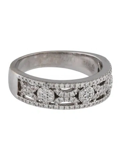 Pre-owned Ring 14k Diamond 'xo'  In Multicolor