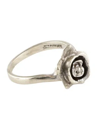 Pre-owned Ring 14k Dimaond Flower Cocktail  In Multi