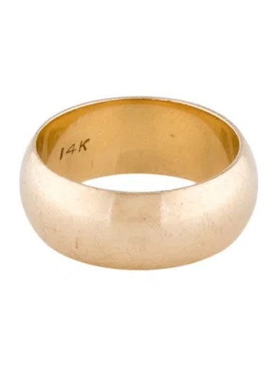 Pre-owned Ring 14k Domed Band  In Multi