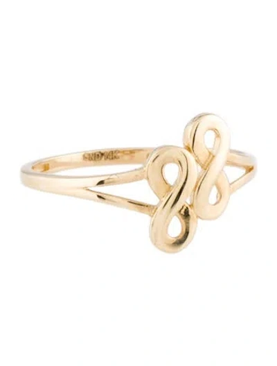 Pre-owned Ring 14k Double Infinity Cocktail  In Multi