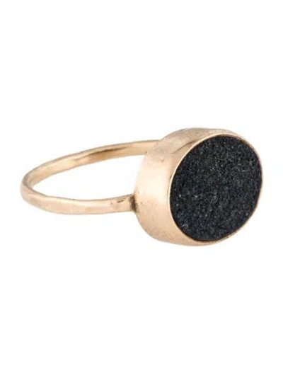 Pre-owned Ring 14k Druzy Cocktail  In Multi