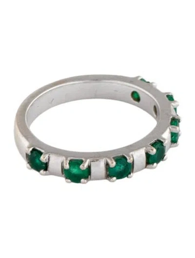 Pre-owned Ring 14k Emerald Band  In Multi