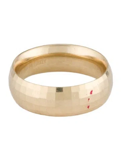 Pre-owned Ring 14k Etched Band In Multi