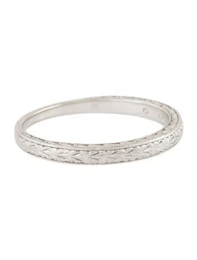 Pre-owned Ring 14k Etched Band In Multicolor