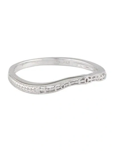 Pre-owned Ring 14k Etched Band In Multicolor